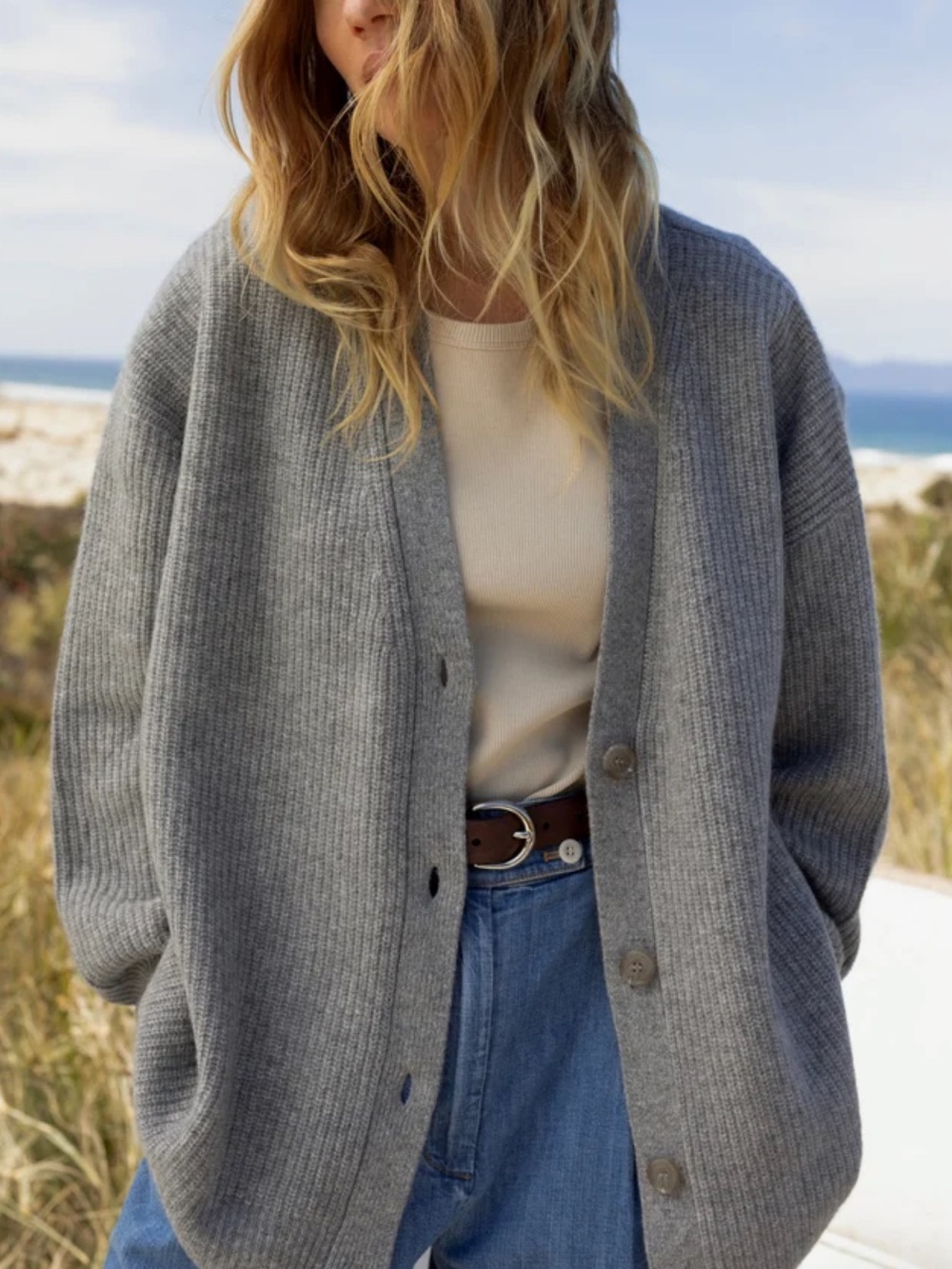 Jenni Kayne Cashmere Cocoon Heather Grey XS
